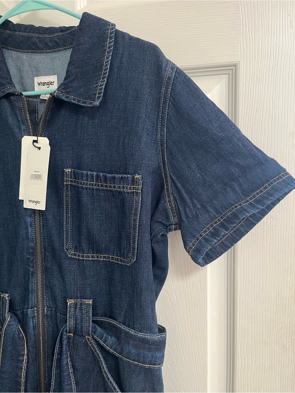 Wrangler Dark Indigo Denim Coveralls - Picture 8 of 11